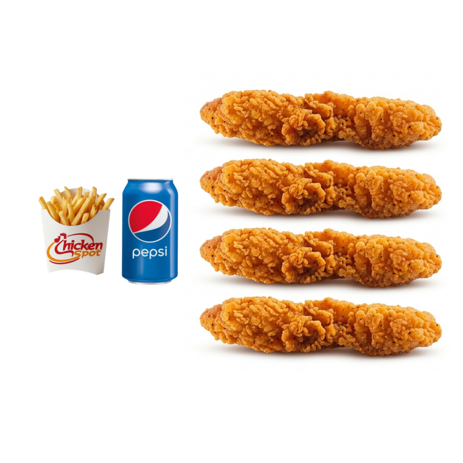  4 Pcs Chicken Strips